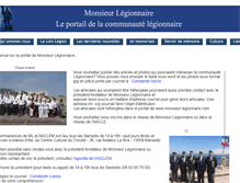 Tablet Screenshot of monsieur-legionnaire.com